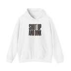 Shut Up and Dink Hoodie - White - Flat Lay