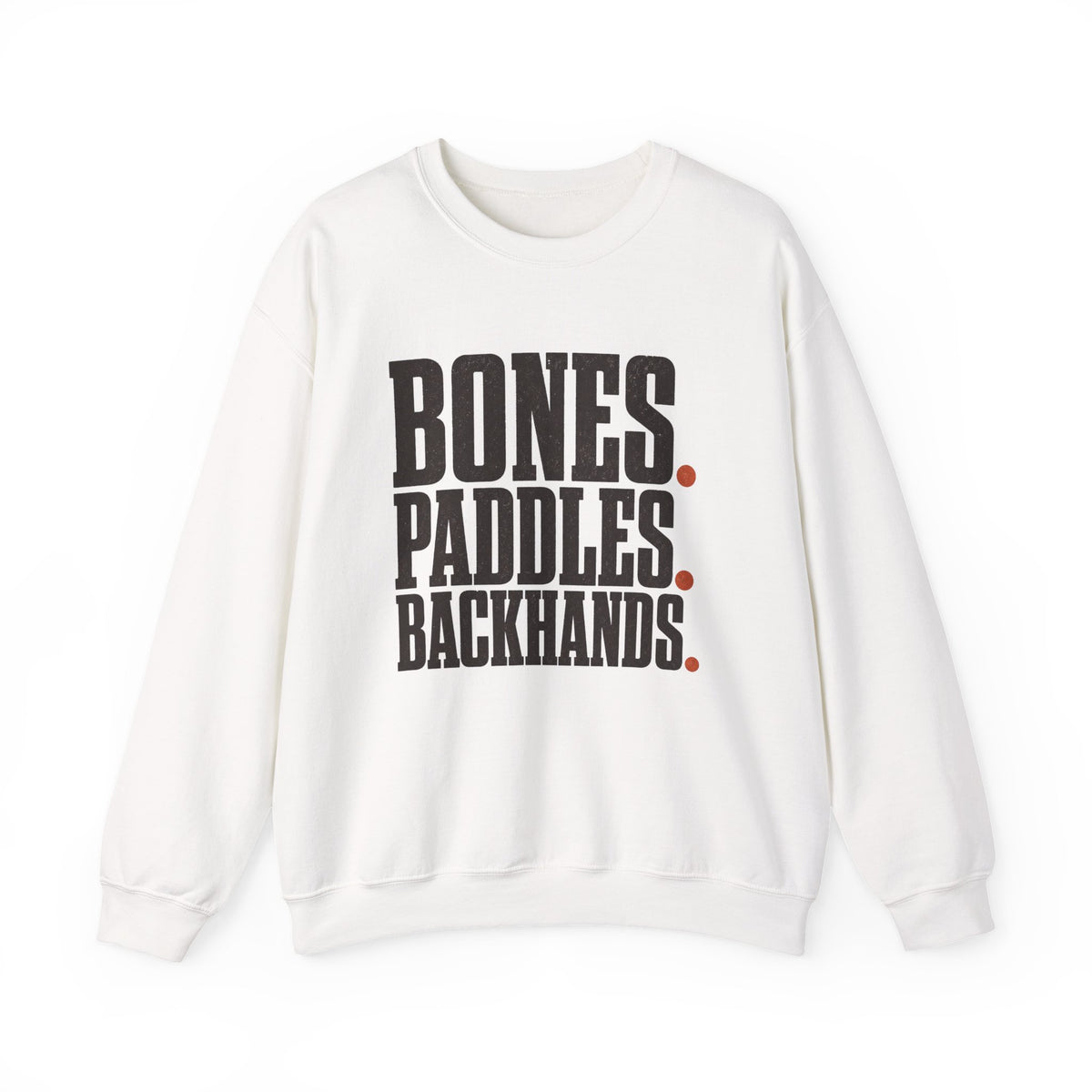 Bones Paddles Backhands Sweatshirt - White - Flat Lay