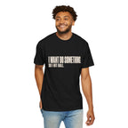 I Want Do Something So I Hit Ball T-Shirt - Black - On Model Front