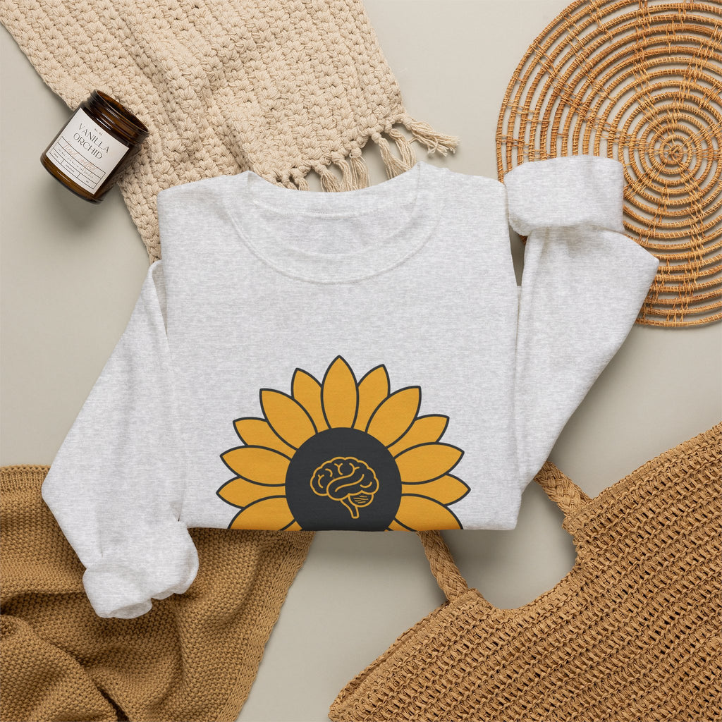 Sunflower Mind Sweatshirt - Ash - Flat Lay