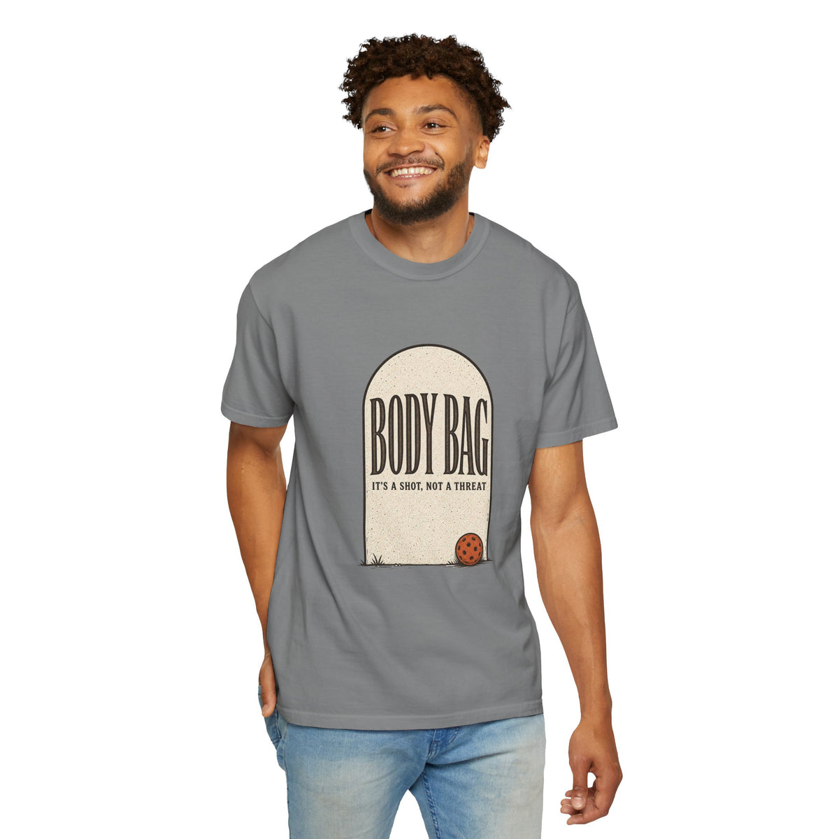 BODY BAG It's a Shot, Not a Threat T-Shirt