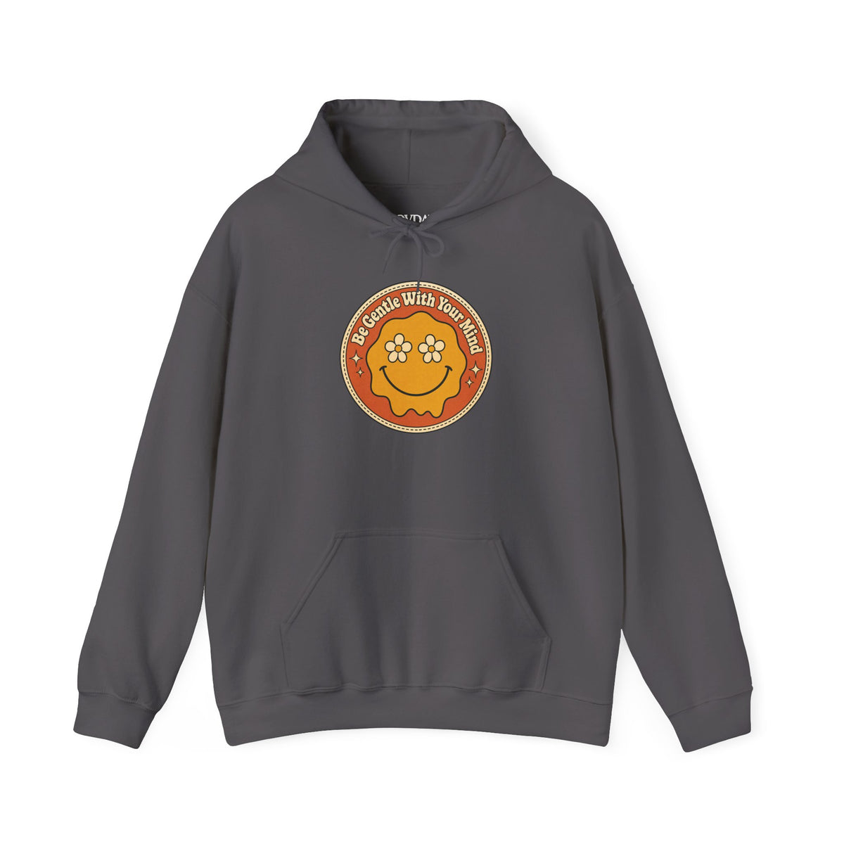 Be Gentle With Your Mind Hoodie - Sand - flat lay