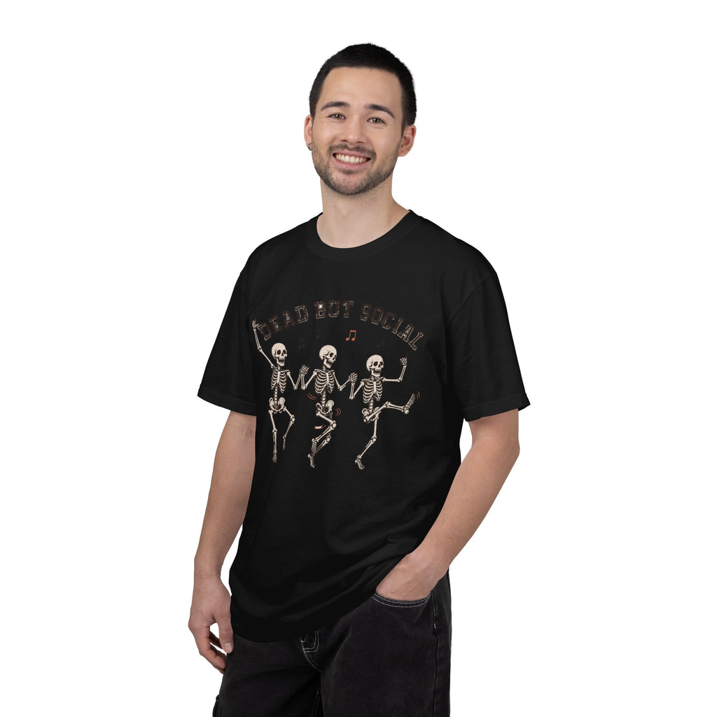 Dead But Social T-Shirt - Black - On Model Male