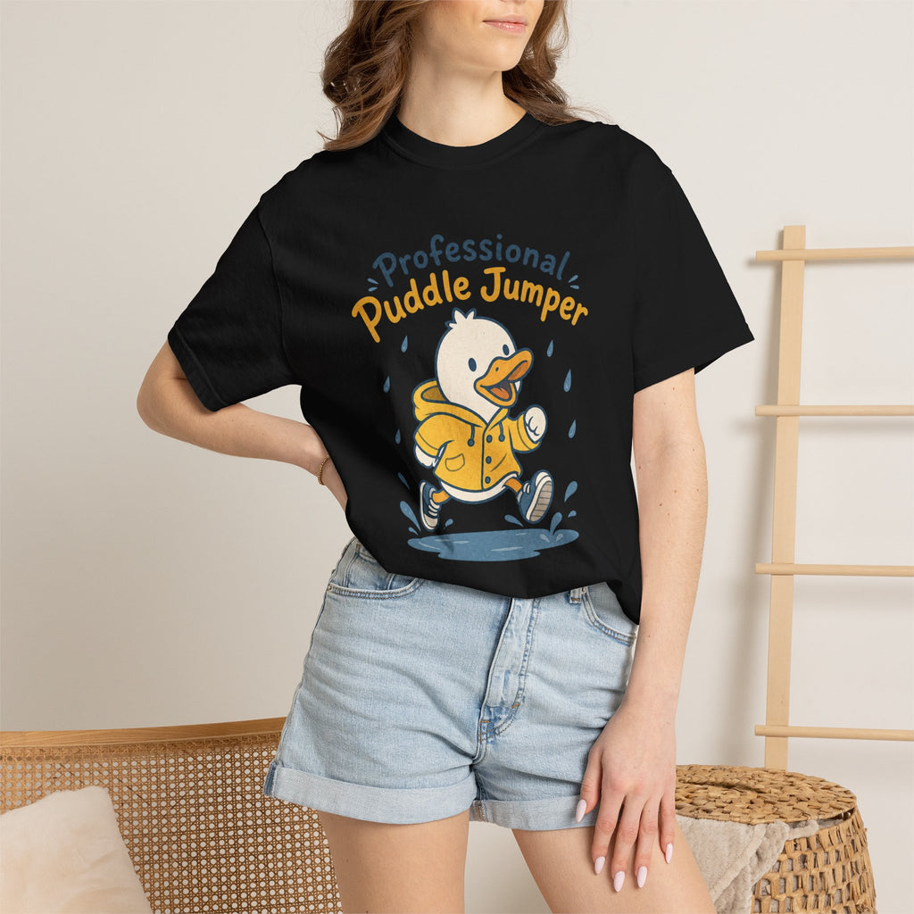 Professional Puddle Jumper Duck T-shirt - Black - On Model Close-Up