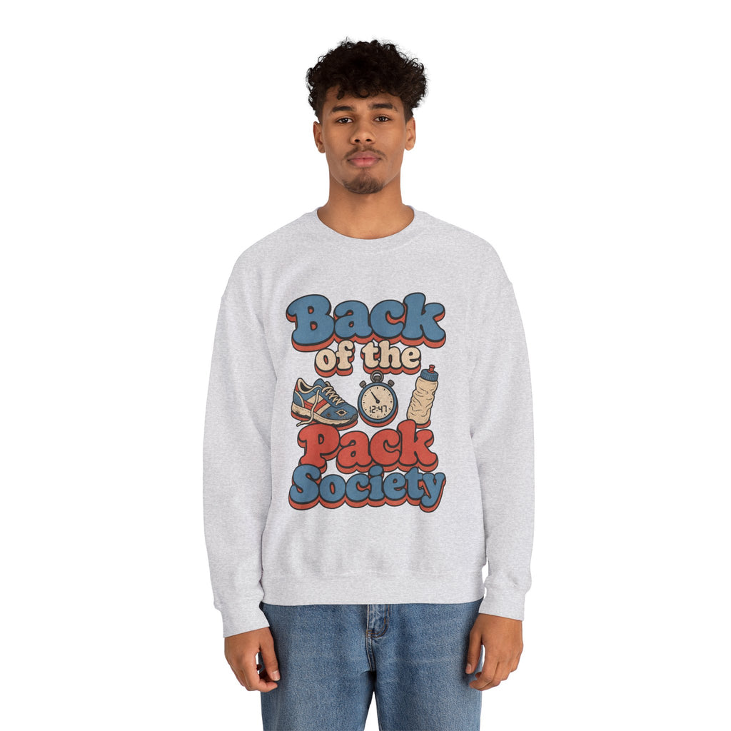 Back of the Pack Society Sweatshirt - Ash - On Model Male