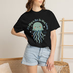 It's Okay to Not Be Okay T-shirt - Black - On Model Close-Up