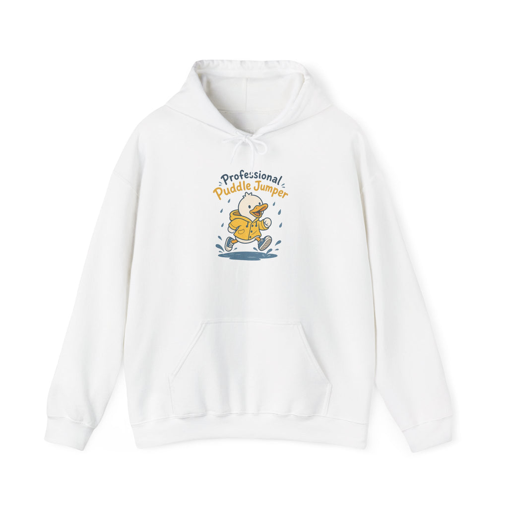 Professional Puddle Jumper Duck Hoodie - White - Flat Lay