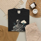 Weekend Forecast 100% Gaming T-shirt - Black - Flat Lay
