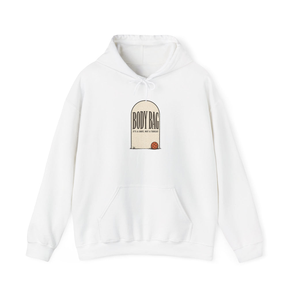 BODY BAG It's a Shot, Not a Threat Hoodie