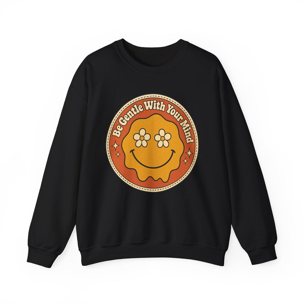 Be Gentle With Your Mind Sweatshirt - Black - Front