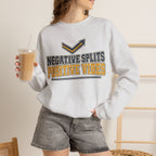 Negative Splits Positive Vibes Sweatshirt - Ash - On Model Female