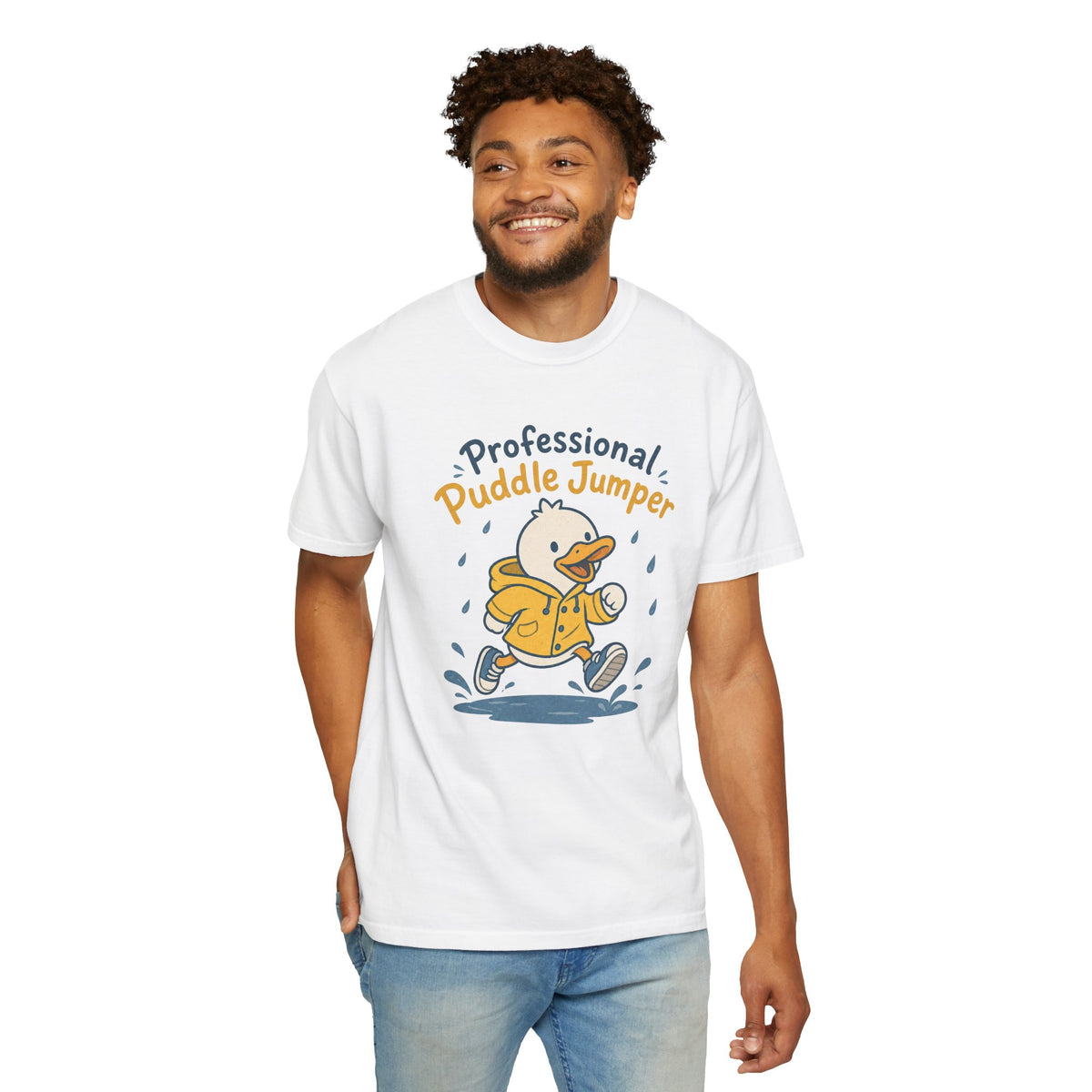 Professional Puddle Jumper Duck T-shirt - White - On Model Front
