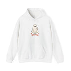 Running On Empty Since October Hoodie - White - Flat Lay