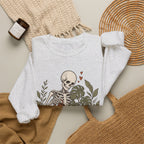 Growing Through It Sweatshirt - Ash - Flat Lay
