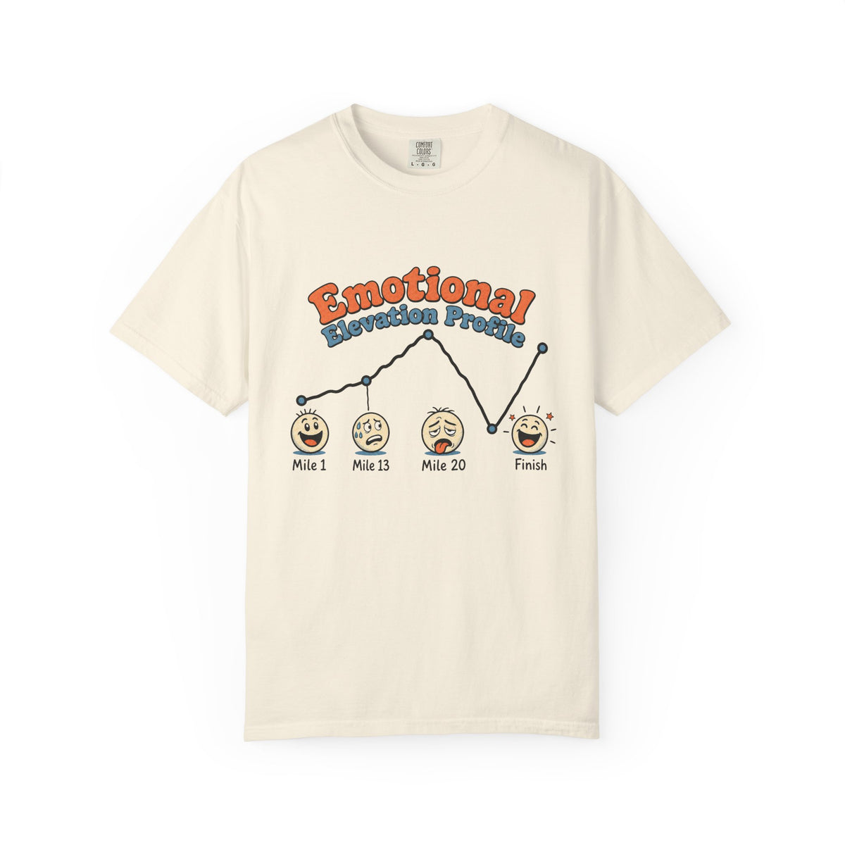Emotional Elevation Profile T-shirt - Ivory - On Model Side