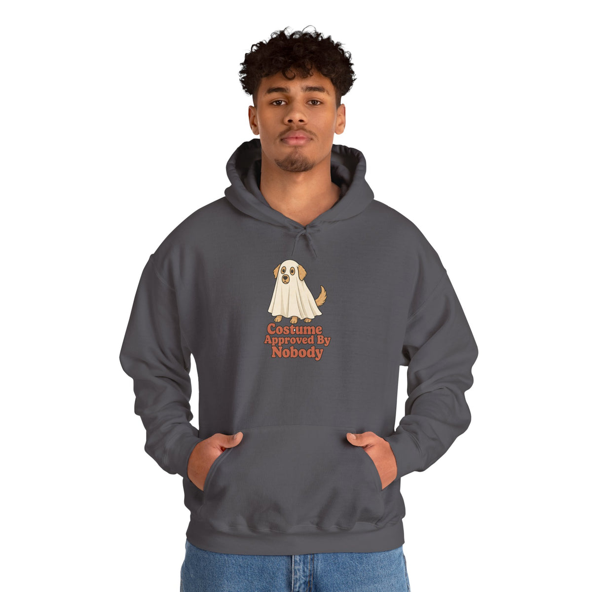 Costume Approved By Nobody Hoodie - Charcoal - On Model Male