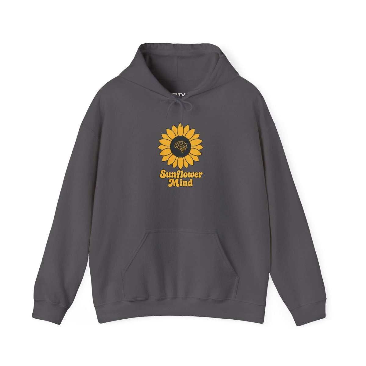 Sunflower Mind Hoodie - Charcoal - Flat Lay
