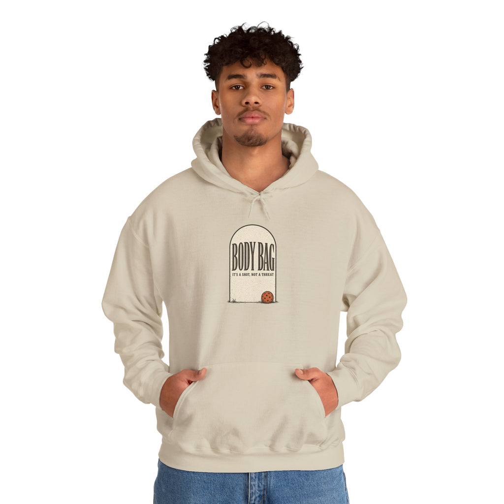 BODY BAG It's a Shot, Not a Threat Hoodie