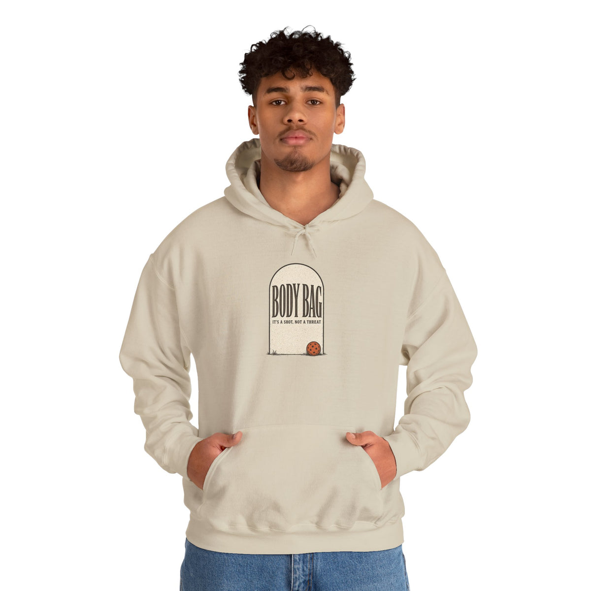 BODY BAG It's a Shot, Not a Threat Hoodie