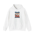 Back of the Pack Society Hoodie - White - flat lay1