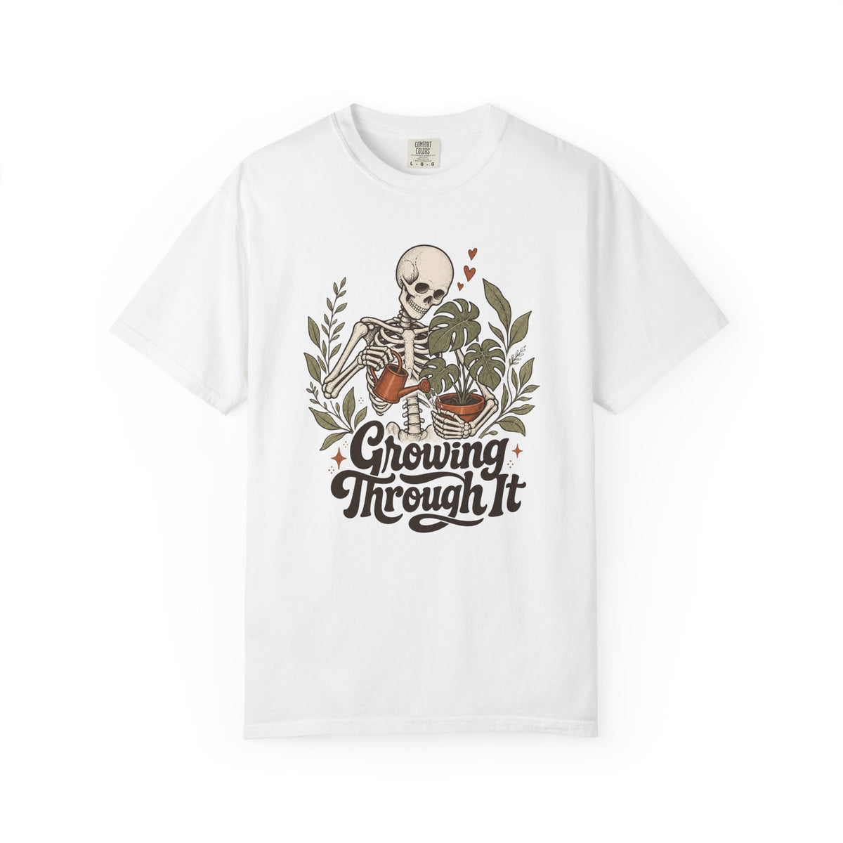 Growing Through It T-shirt - White - Front