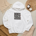 Bones Paddles Backhands Hoodie - White - Flat Lay