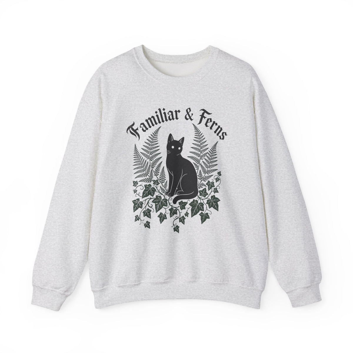 Familiar & Ferns Sweatshirt - Ash - Flat Lay