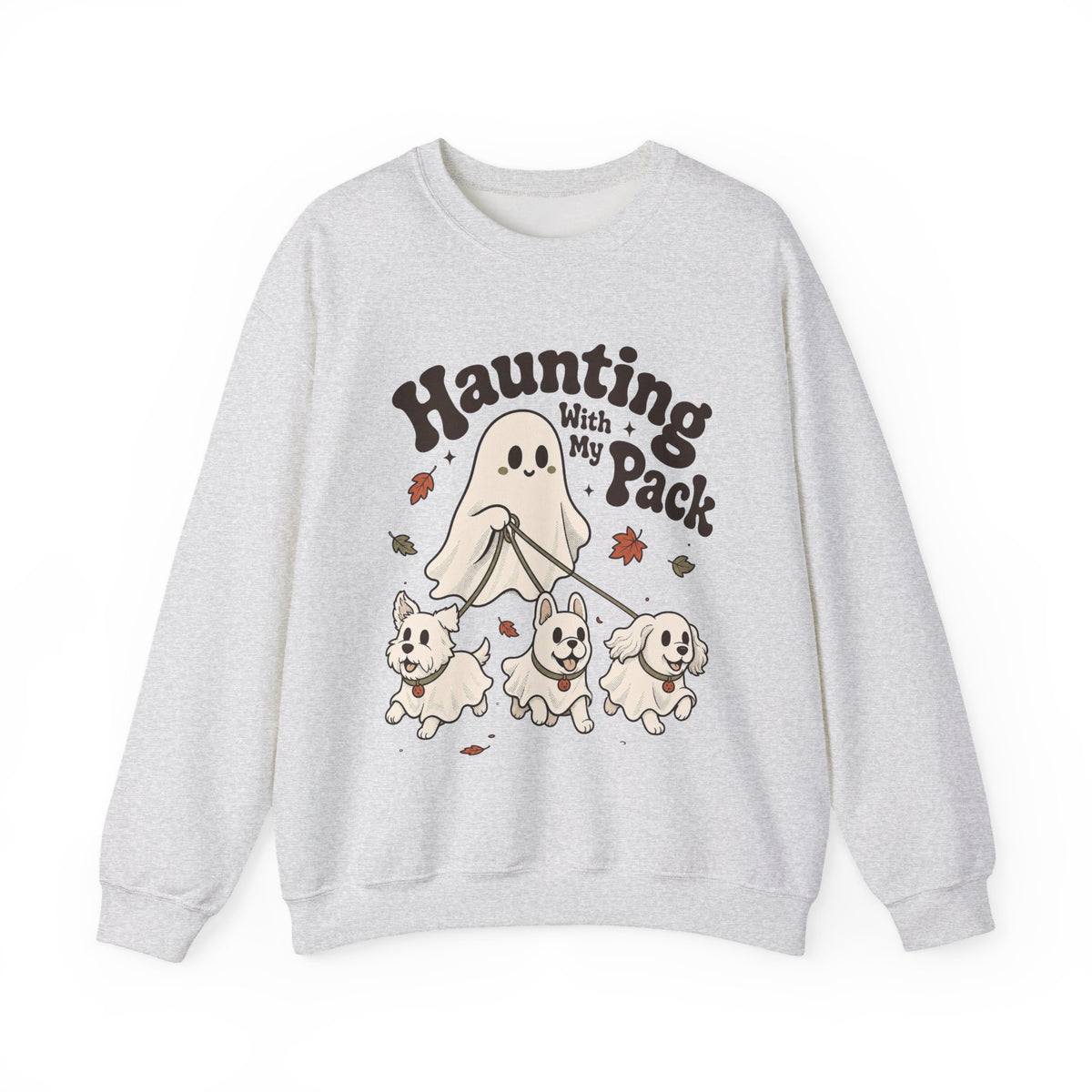 Haunting With My Pack Sweatshirt - Ash - Front