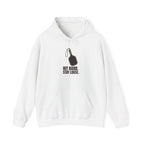 Hit Hard, Stay Loose Hoodie - White - Flat Lay
