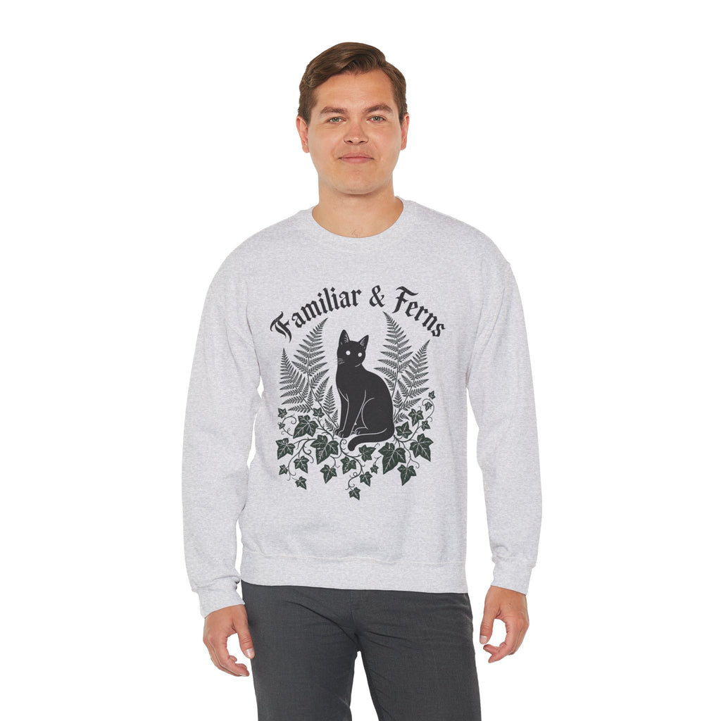 Familiar & Ferns Sweatshirt - Ash - On Model Male