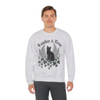 Familiar & Ferns Sweatshirt - Ash - On Model Male