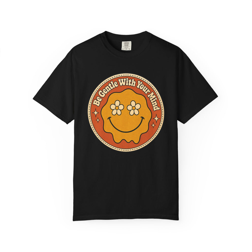 Be Gentle With Your Mind T-shirt - Black - Front