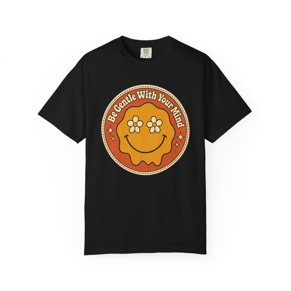 Be Gentle With Your Mind T-shirt - Black - Front