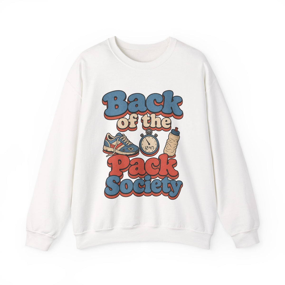 Back of the Pack Society Sweatshirt - White - Front