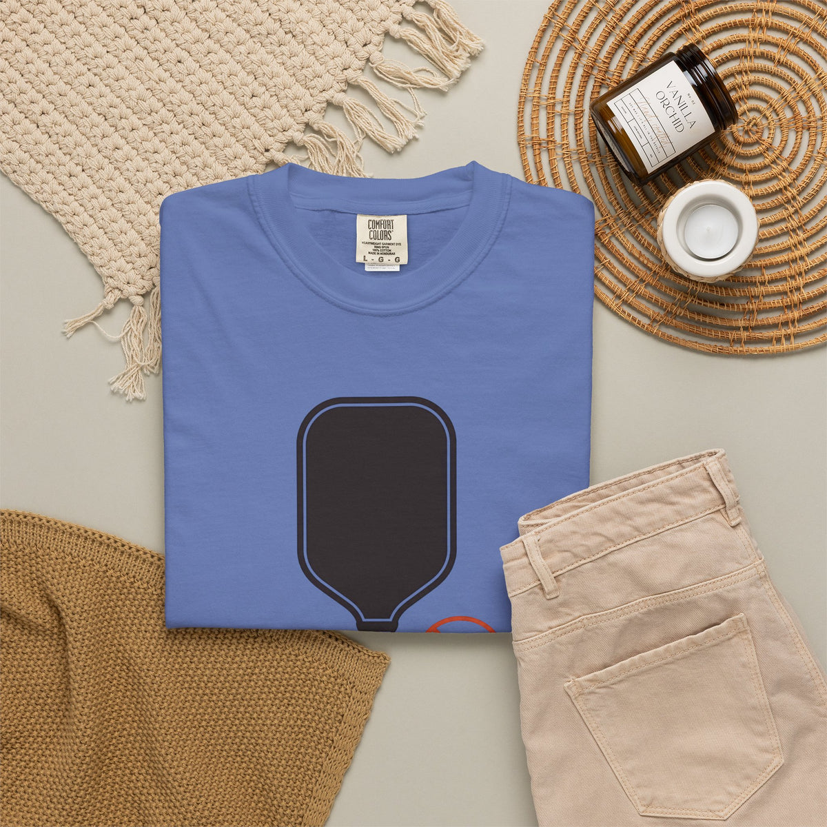 I Came to Play. Not to Socialize. T-Shirt - Mystic Blue - Flat Lay