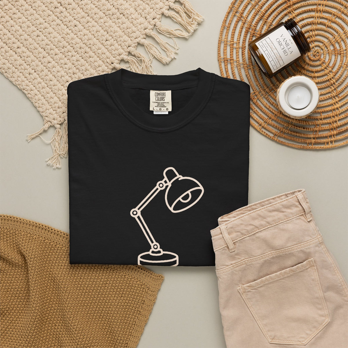 Tomorrow Can Meet Me Here T-shirt - Black - Flat Lay