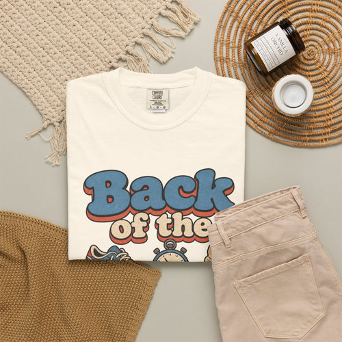 Back of the Pack Society T-shirt - Ivory - flat lay