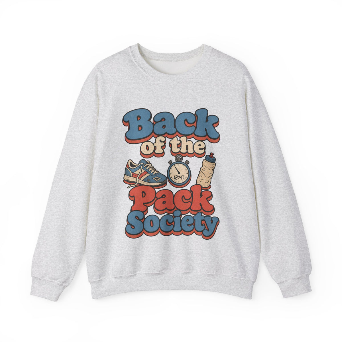 Back of the Pack Society Sweatshirt - Ash - Front