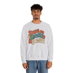 Runs on Snacks & Denial Sweatshirt - Ash - On Model Male
