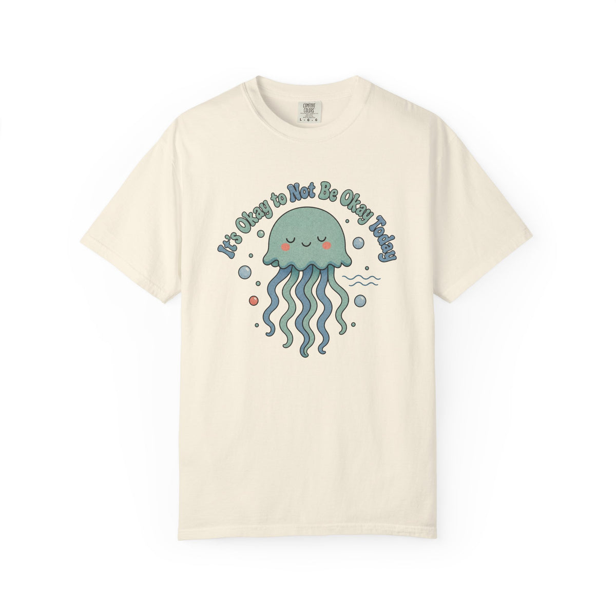 It's Okay to Not Be Okay T-shirt - Ivory - Front