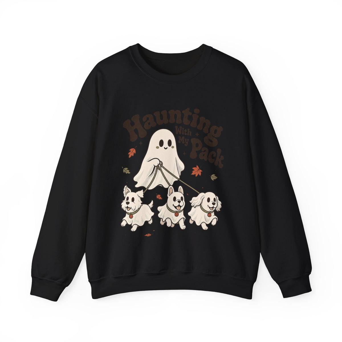 Haunting With My Pack Sweatshirt - Black - Front