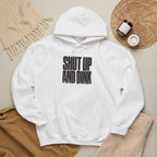 Shut Up and Dink Hoodie - White - Flat Lay