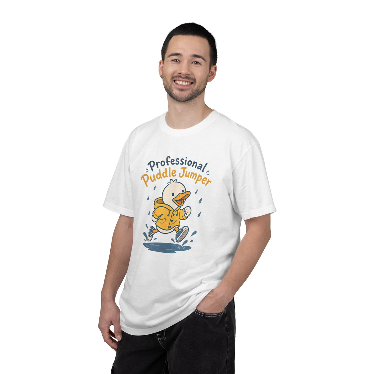 Professional Puddle Jumper Duck T-shirt - White - On Model Male