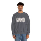The Kitchen Is Haunted Sweatshirt - Charcoal - On Model Male