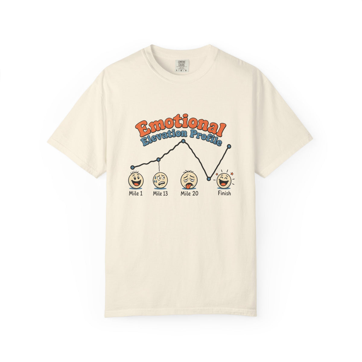 Emotional Elevation Profile T-shirt - Ivory - Front