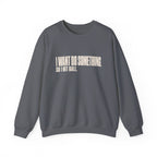 I Want Do Something So I Hit Ball Sweatshirt - Charcoal - Flat Lay