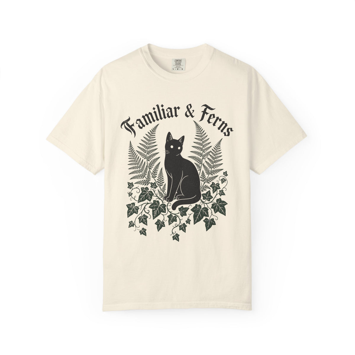 Familiar & Ferns T-shirt - Ivory - Front