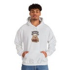 Spooky Homebody Ghost Hoodie - Ash - on model male