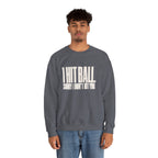 I Hit Ball. Sorry I Don't Hit You Sweatshirt - Charcoal - On Model Male