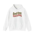 Soul Over Everything Hoodie - White - Flat Lay